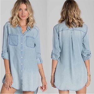 Billabong- Light Blue Denim Shirt Dress